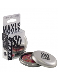Экстремально тонкие презервативы в железном кейсе MAXUS Extreme Thin - 3 шт. - Maxus - купить с доставкой в Нижнем Новгороде
