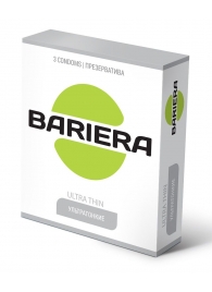 Ультратонкие презервативы Bariera Ultra Thin - 3 шт. - Bariera - купить с доставкой в Нижнем Новгороде