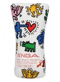 Мастурбатор-туба Keith Haring Soft Tube CUP - Tenga - в Нижнем Новгороде купить с доставкой
