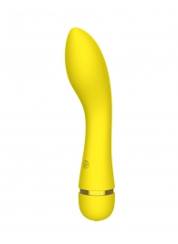 Желтый перезаряжаемый вибратор Whaley - 16,8 см. - Lola Games