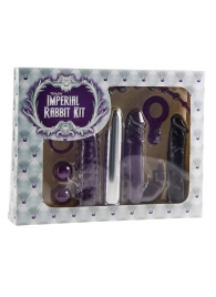 Набор фиолетовых стимуляторов Imperial Rabbit Kit - Toy Joy - купить с доставкой в Нижнем Новгороде
