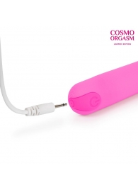 Розовый классический перезаряжаемый мини-вибратор - 12 см. - Bior toys