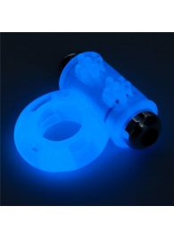 Голубое, светящееся в темноте эрекционное виброкольцо Lumino Play Vibrating Penis Ring - Lovetoy - в Нижнем Новгороде купить с доставкой