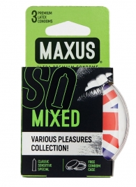 Презервативы в пластиковом кейсе MAXUS AIR Mixed - 3 шт. - Maxus - купить с доставкой в Нижнем Новгороде