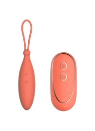 Оранжевое виброяйцо Celia с пультом ДУ - Dream Toys