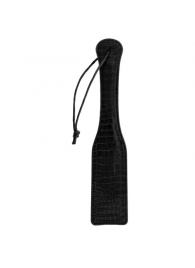 Черная шлепалка с петлёй Croco Paddle - 32 см. - Dream Toys - купить с доставкой в Нижнем Новгороде