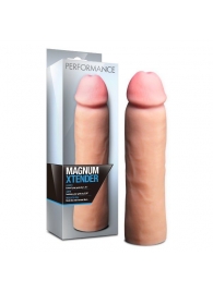 Телесная фаллическая насадка на пенис Magnum Xtender - 23 см. - Blush Novelties - в Нижнем Новгороде купить с доставкой