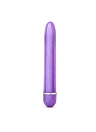 Фиолетовый тонкий классический вибратор Slimline Vibe - 17,8 см. - Blush Novelties