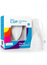 Белая менструальная чаша OneCUP Classic - размер L - OneCUP - купить с доставкой в Нижнем Новгороде