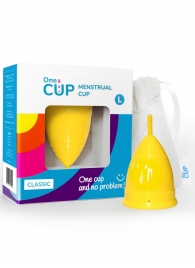 Желтая менструальная чаша OneCUP Classic - размер L - OneCUP - купить с доставкой в Нижнем Новгороде
