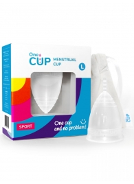 Прозрачная менструальная чаша OneCUP Sport - размер L - OneCUP - купить с доставкой в Нижнем Новгороде