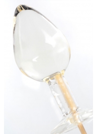 Прозрачный леденец в форме малой анальной пробки со вкусом пина колада - Sosuчki - купить с доставкой в Нижнем Новгороде