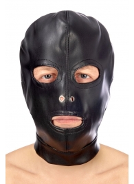 Маска-шлем с прорезями для глаз и рта - Fetish Tentation - купить с доставкой в Нижнем Новгороде