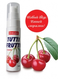 Гель-смазка Tutti-frutti с вишнёвым вкусом - 30 гр. - Биоритм - купить с доставкой в Нижнем Новгороде