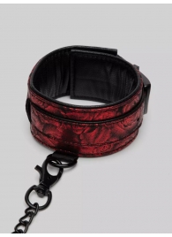 Красно-черные оковы Reversible Faux Leather Ankle Cuffs - Fifty Shades of Grey - купить с доставкой в Нижнем Новгороде