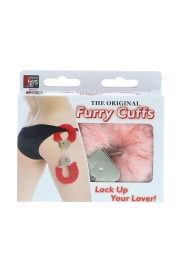 Металлические наручники с розовой меховой опушкой METAL HANDCUFF WITH PLUSH PINK - Dream Toys - купить с доставкой в Нижнем Новгороде