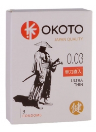Ультратонкие презервативы OKOTO Ultra Thin - 3 шт. - Sitabella - купить с доставкой в Нижнем Новгороде