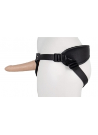 Пустотелый страпон Harness CLASSIC с бандажом - 15,5 см. - LOVETOY (А-Полимер) - купить с доставкой в Нижнем Новгороде