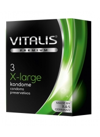 Презервативы увеличенного размера VITALIS PREMIUM x-large - 3 шт. - Vitalis - купить с доставкой в Нижнем Новгороде