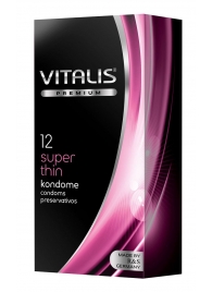 Ультратонкие презервативы VITALIS PREMIUM super thin - 12 шт. - Vitalis - купить с доставкой в Нижнем Новгороде