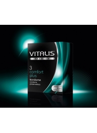 Контурные презервативы VITALIS PREMIUM comfort plus - 3 шт. - Vitalis - купить с доставкой в Нижнем Новгороде