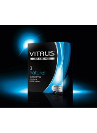 Классические презервативы VITALIS PREMIUM natural - 3 шт. - Vitalis - купить с доставкой в Нижнем Новгороде
