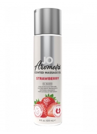 Массажное масло JO Aromatix Massage Oil Strawberry с ароматом клубники - 120 мл. - System JO - купить с доставкой в Нижнем Новгороде