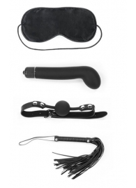 БДСМ-набор Deluxe Bondage Kit: маска, вибратор, кляп, плётка - Lovetoy - купить с доставкой в Нижнем Новгороде