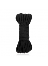 Черная хлопковая веревка для связывания Bondage Rope - 10 м. - Lux Fetish - купить с доставкой в Нижнем Новгороде