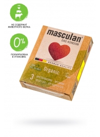 Экологически чистые презервативы Masculan Organic - 3 шт. - Masculan - купить с доставкой в Нижнем Новгороде