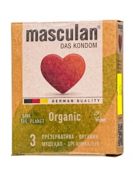 Экологически чистые презервативы Masculan Organic - 3 шт. - Masculan - купить с доставкой в Нижнем Новгороде