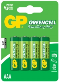 Батарейки солевые GP GreenCell AAA/R03G - 4 шт. - Элементы питания - купить с доставкой в Нижнем Новгороде