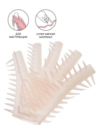 Телесная перчатка-мастубратор для чувственного массажа - Штучки-дрючки - в Нижнем Новгороде купить с доставкой