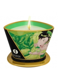 Массажная свеча Exotic Green Tea с ароматом зелёного чая - 170 мл. - Shunga - купить с доставкой в Нижнем Новгороде