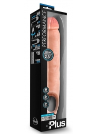 Телесная насадка-удлинитель 11.5 Inch Silicone Cock Sheath Penis Extender - 29,2 см. - Blush Novelties - в Нижнем Новгороде купить с доставкой
