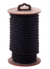 Черная хлопковая веревка для бондажа на катушке - 20 м. - Crazy Handmade - купить с доставкой в Нижнем Новгороде