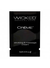 Крем для массажа и мастурбации Wicked Stroking and Massage Creme - 3 мл. - Wicked - купить с доставкой в Нижнем Новгороде