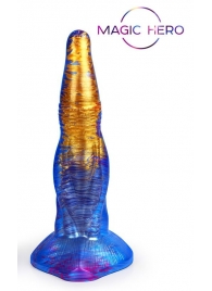 Фантазийный разноцветный фаллоимитатор - 23 см. - Bior toys