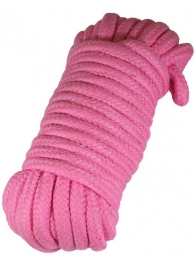 Розовая верёвка для бондажа и декоративной вязки - 10 м. - Eroticon - купить с доставкой в Нижнем Новгороде