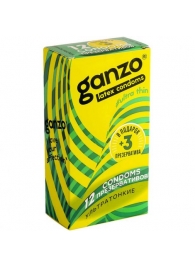 Ультратонкие презервативы Ganzo Ultra thin - 15 шт. - Ganzo - купить с доставкой в Нижнем Новгороде