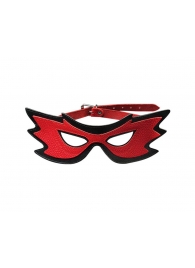 Красно-чёрная маска на глаза с разрезами - Sitabella - купить с доставкой в Нижнем Новгороде