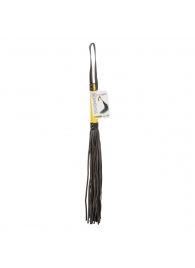 Черная плеть с желтой рукоятью Boundless Flogger - 69,25 см. - California Exotic Novelties - купить с доставкой в Нижнем Новгороде