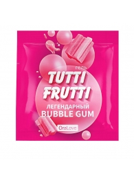 Пробник гель-смазки Tutti-frutti со вкусом бабл-гам - 4 гр. - Биоритм - купить с доставкой в Нижнем Новгороде