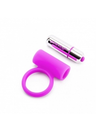 Лиловое эрекционное кольцо с вибрацией - Pink Vibe - в Нижнем Новгороде купить с доставкой