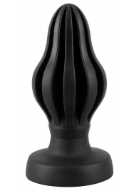 Черная анальная пробка Super Soft Butt Plug - 11,1 см. - Orion
