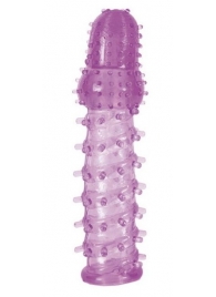 Фиолетовая насадка, удлиняющая половой член, BIG BOY - 13,5 см. - Toyfa Basic - в Нижнем Новгороде купить с доставкой