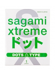 Презерватив Sagami Xtreme Type-E с точками - 1 шт. - Sagami - купить с доставкой в Нижнем Новгороде