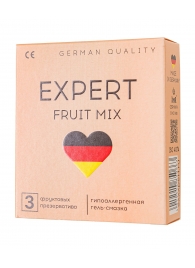 Ароматизированные презервативы EXPERT Fruit Mix - 3 шт. - Expert - купить с доставкой в Нижнем Новгороде