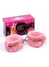 Стильные розовые наручники с мягкой подкладкой - Сима-Ленд - купить с доставкой в Нижнем Новгороде