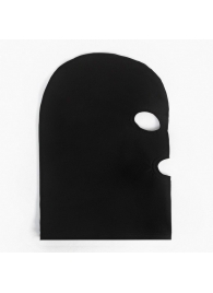Черная эластичная маска БДСМ с прорезями для глаз и рта - Сима-Ленд - купить с доставкой в Нижнем Новгороде